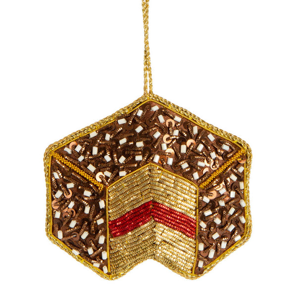 LAMINGTON SEQUIN CHRISTMAS TREE DECORATION